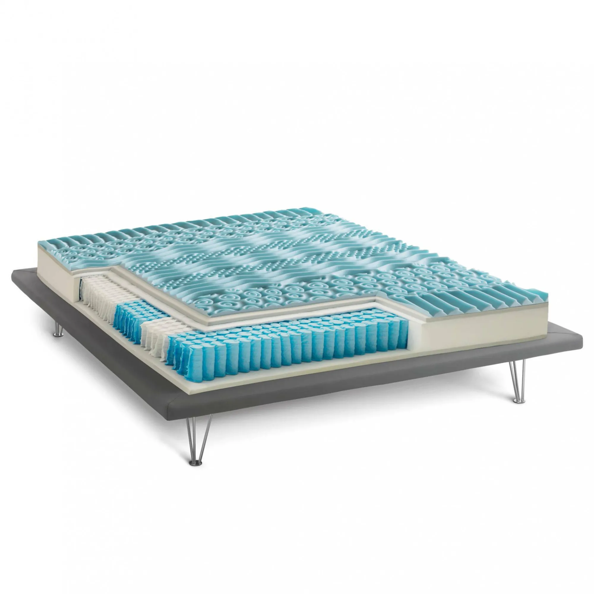 Materasso piazza e mezza Lilia, Anti acaro e Anallergico, Cm 120x190h27<Dmora Outlet