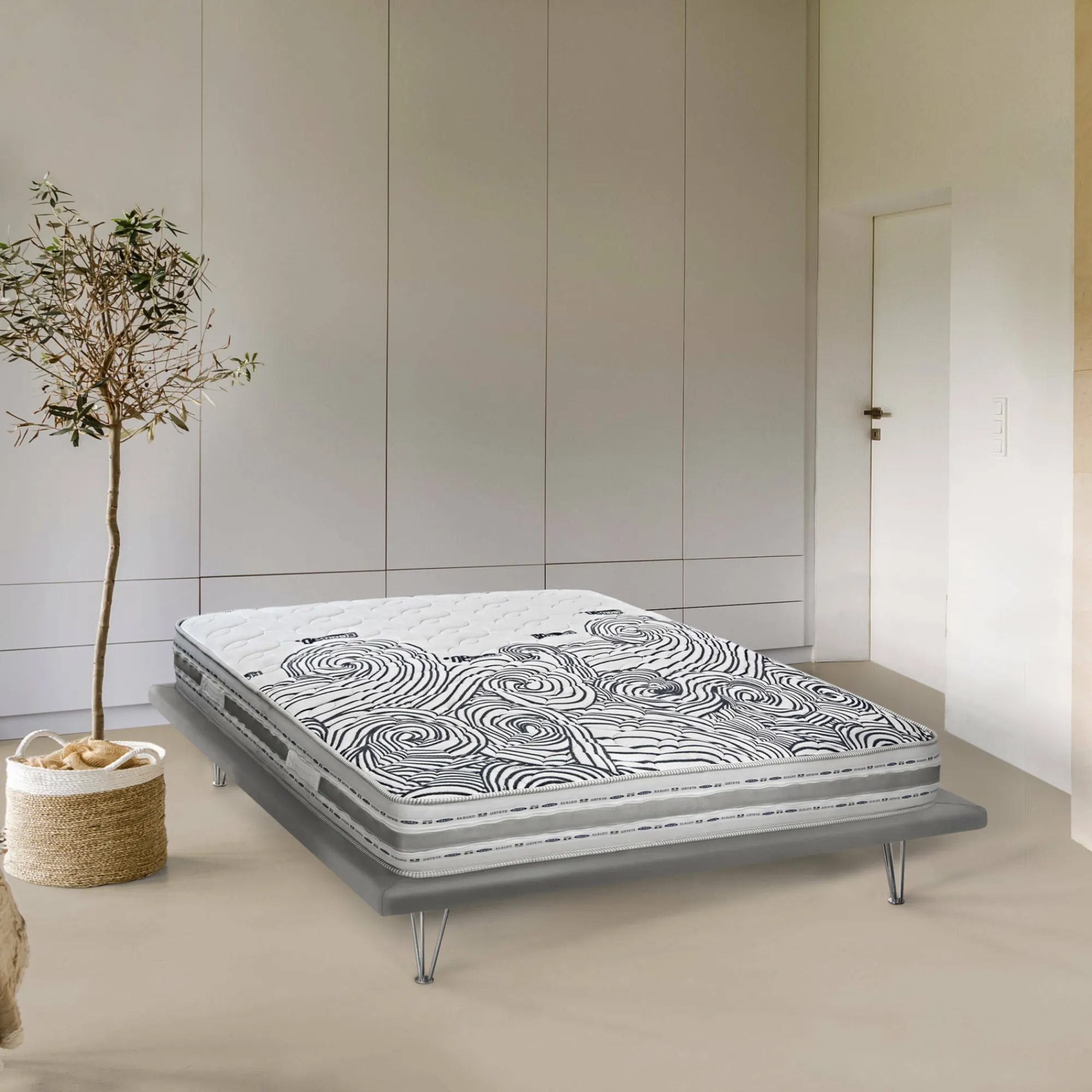 Materasso singolo Agnone, Anti acaro e Anallergico, Cm 80x190h22<Dmora Cheap