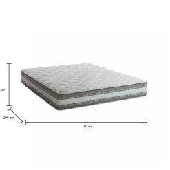 Materasso singolo Aksi, Anti acaro e Anallergico, Cm 80x200h27<Dmora Cheap