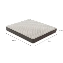 Materasso singolo Archetta, 100% Made in Italy, 90x190xh21 cm<Dmora Store