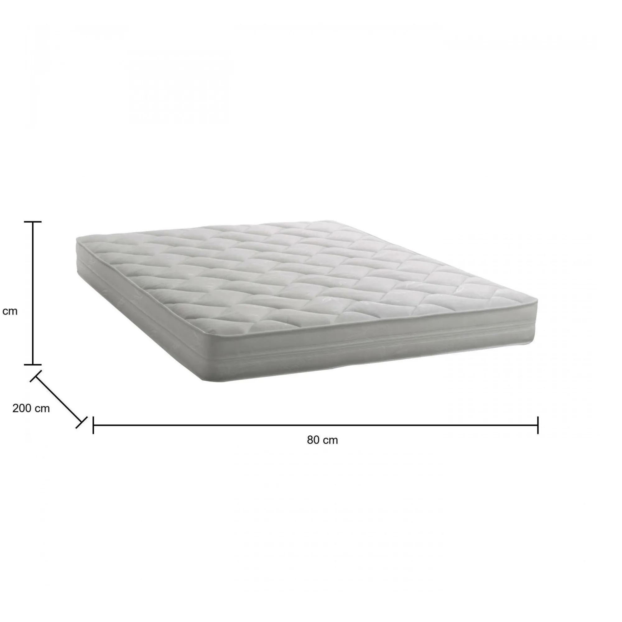 Materasso singolo Author, Anti acaro e Anallergico, Cm 80x200h19<Dmora Discount