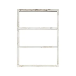 Mensola Bulbul, 43x9 h60 cm, Grigio e Bianco<Dmora Flash Sale