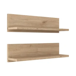 Mensola Nebbia, 60x13 h15 cm, Noce e Bianco<Dmora Flash Sale
