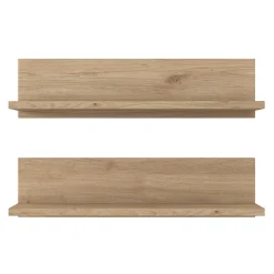 Mensola Nebbia, 60x13 h15 cm, Noce e Bianco<Dmora Flash Sale