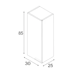 Mobile colonna Alcott, 30x25h85 cm,<Dmora Flash Sale