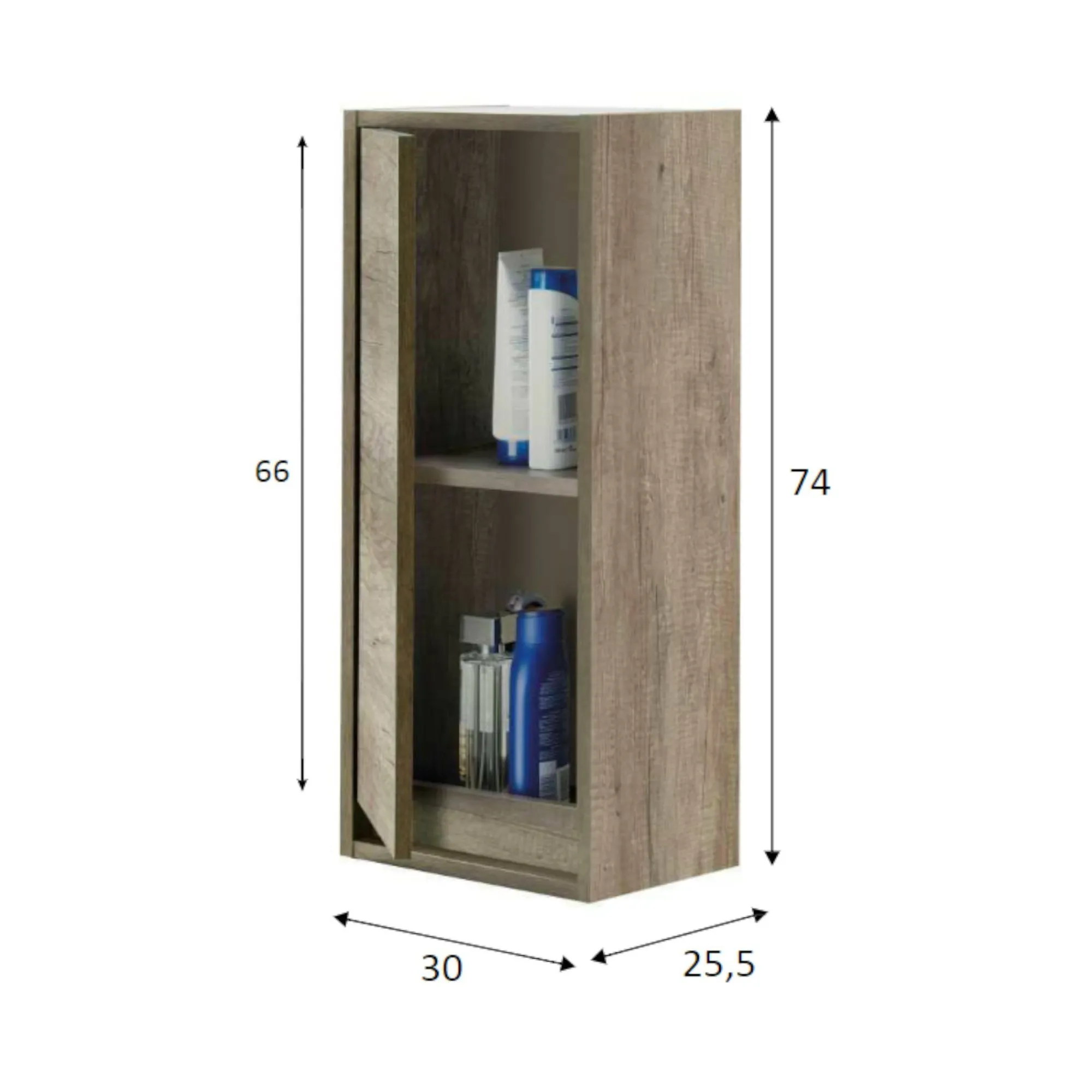 Mobile colonna Dlope, 30x26h74 cm,<Dmora Online