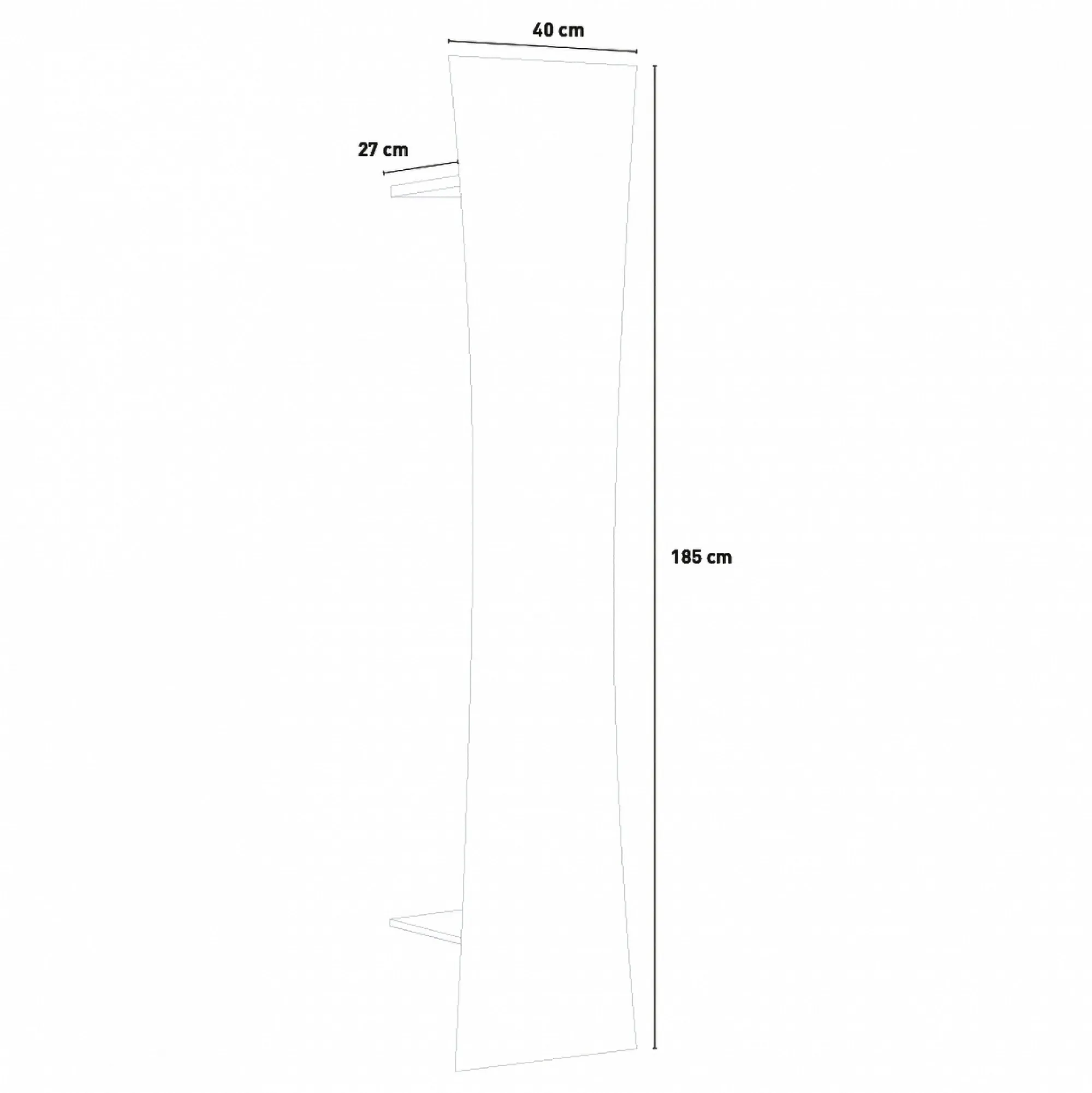 Mobile da ingresso Dcantor, cm 40x27h186,<Dmora Shop