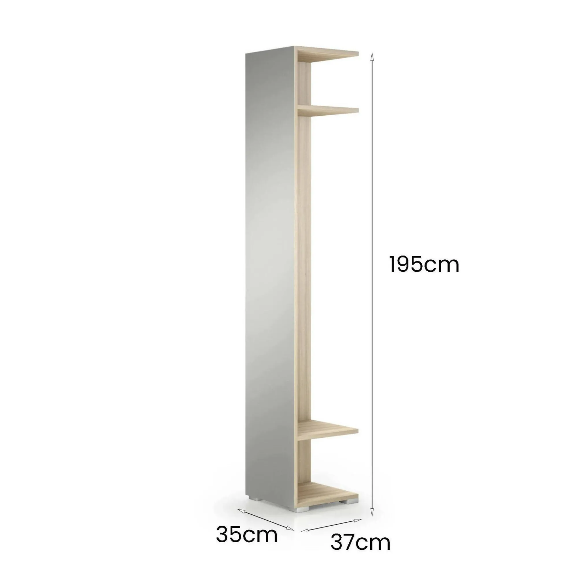 Mobile da ingresso Fornace, 35x37h195 cm,<Dmora Online