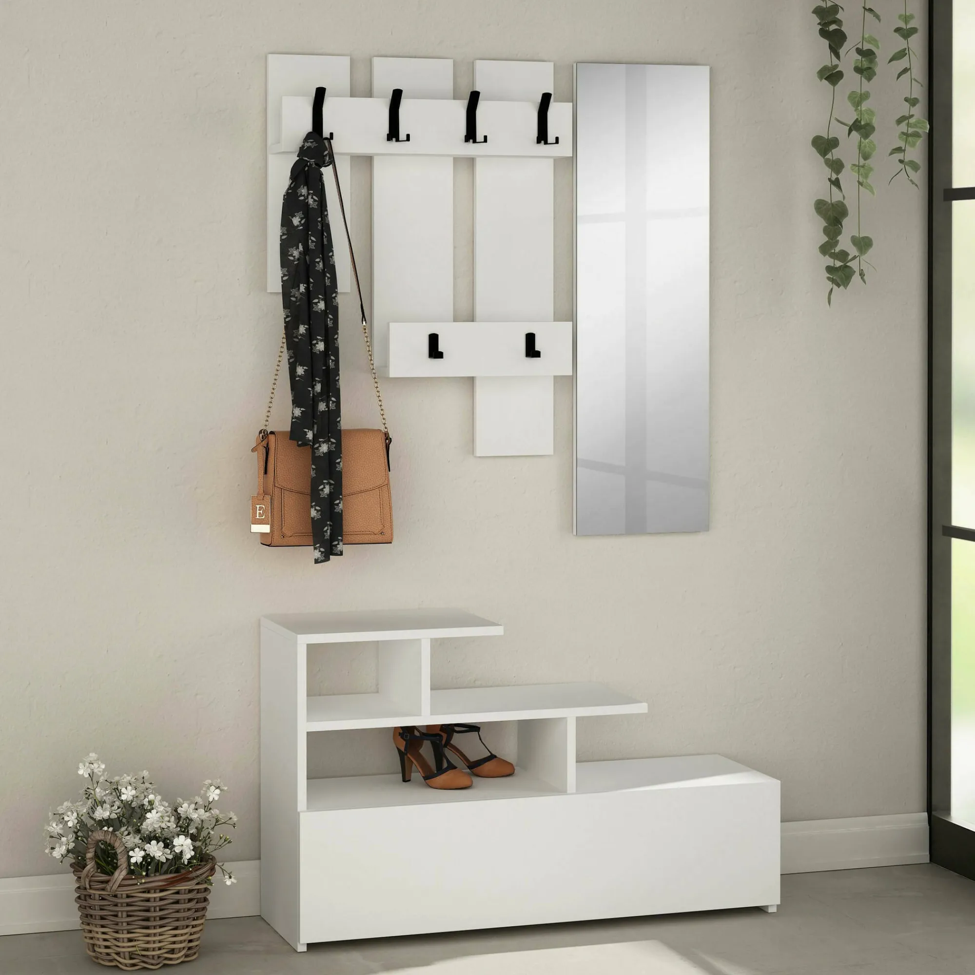 Mobile da ingresso Gert, 30x5 h99 cm,<Dmora Cheap