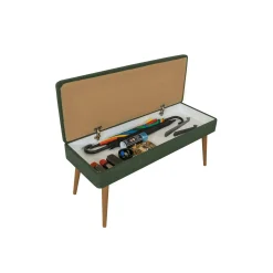 Mobile da ingresso Podgorica, 50x38h135 cm, Quercia e Verde<Dmora Clearance