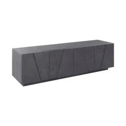 Mobile porta TV Acix, cm 162x44h46, Grigio<Dmora New