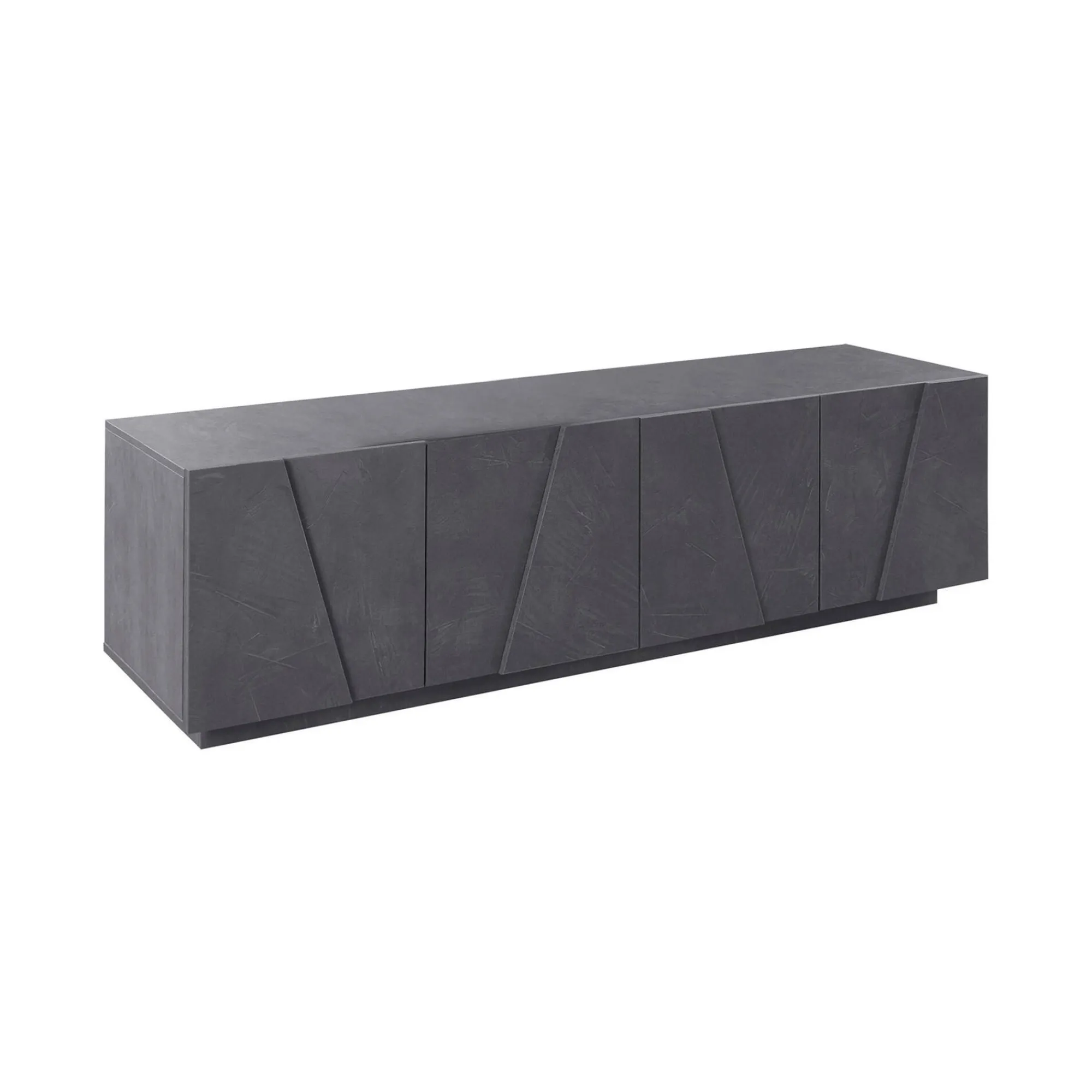 Mobile porta TV Acix, cm 162x44h46, Grigio<Dmora New