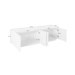Mobile porta TV Acix, cm 162x44h46,<Dmora Sale
