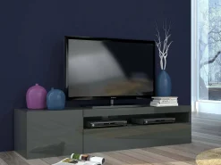 Mobile porta TV Acrilya, cm 150x40h37,<Dmora Best