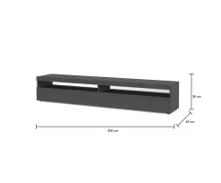 Mobile porta TV Active, , con luce LED<Dmora Outlet