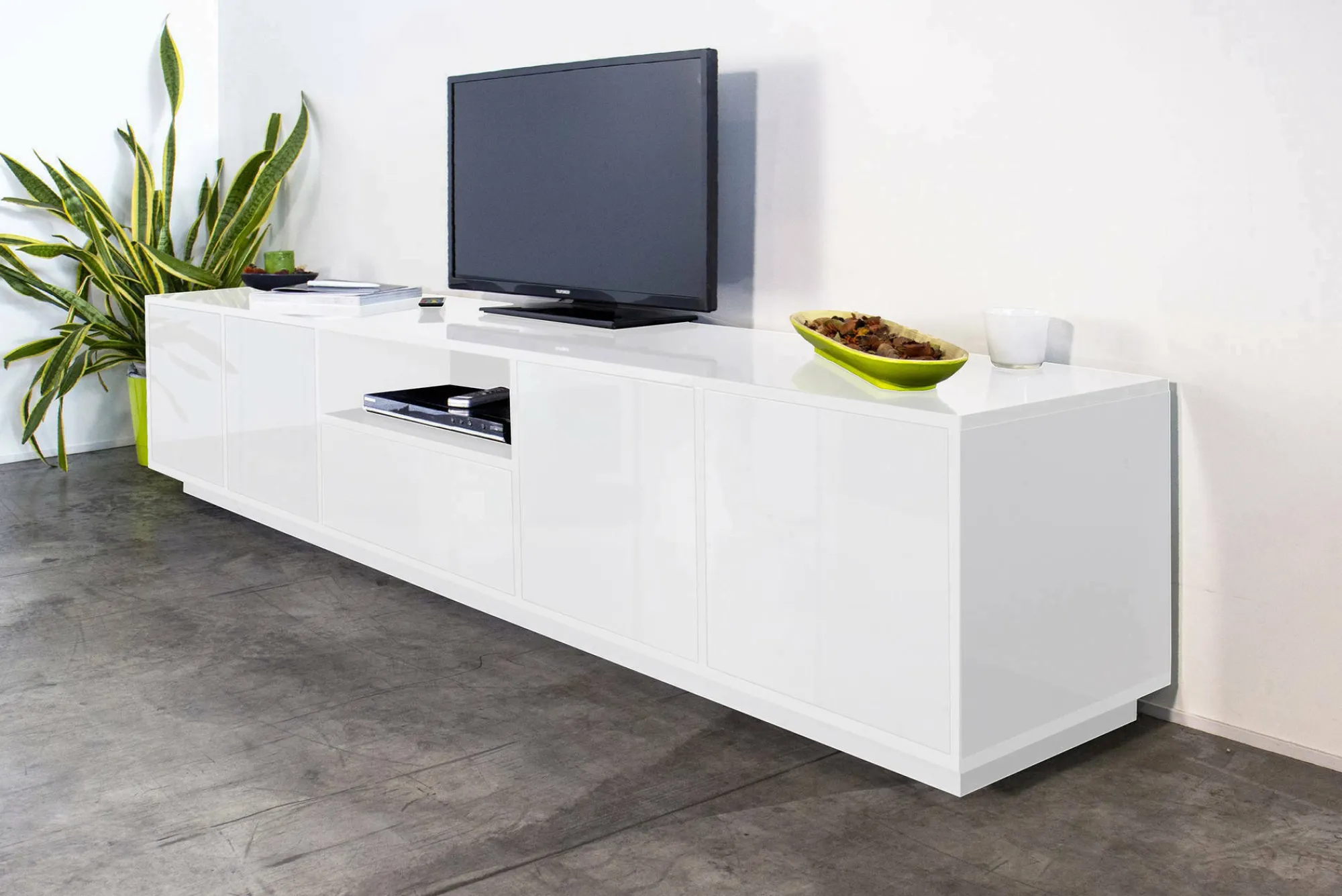 Mobile porta TV Ajuly, cm 220x41h46,<Dmora Best