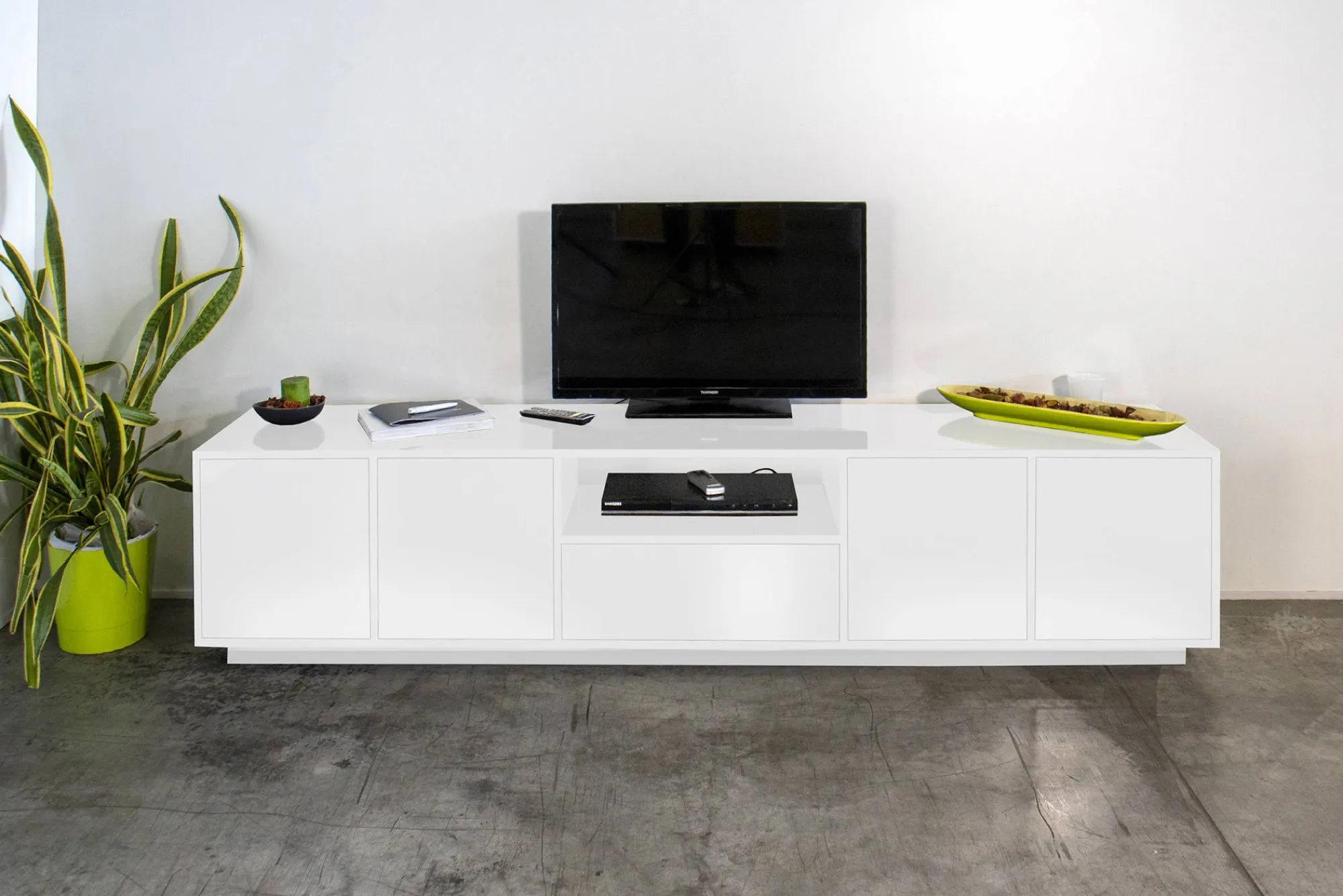 Mobile porta TV Ajuly, cm 220x41h46,<Dmora Best