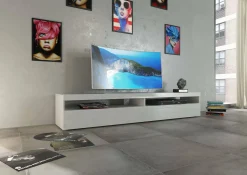 Mobile porta TV Akon, cm 200x45h36,<Dmora Hot