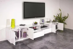 Mobile porta TV Albak, cm 260x41h46,<Dmora Online