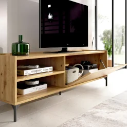 Mobile porta TV Allesia, 155x43h47 cm,<Dmora Best