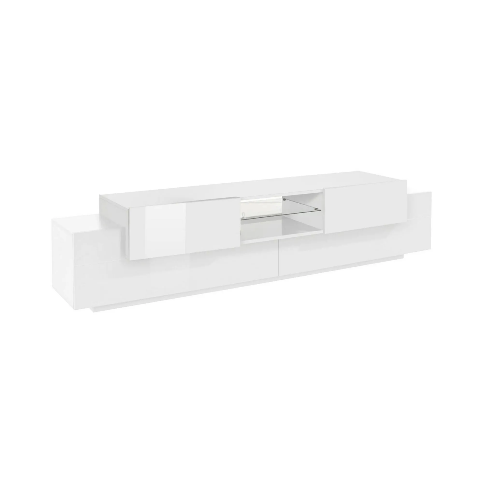 Mobile porta TV Amato, cm 220x40h51,<Dmora Online
