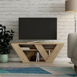 Mobile porta TV Amazzonite, 110x30h40 cm,<Dmora Best