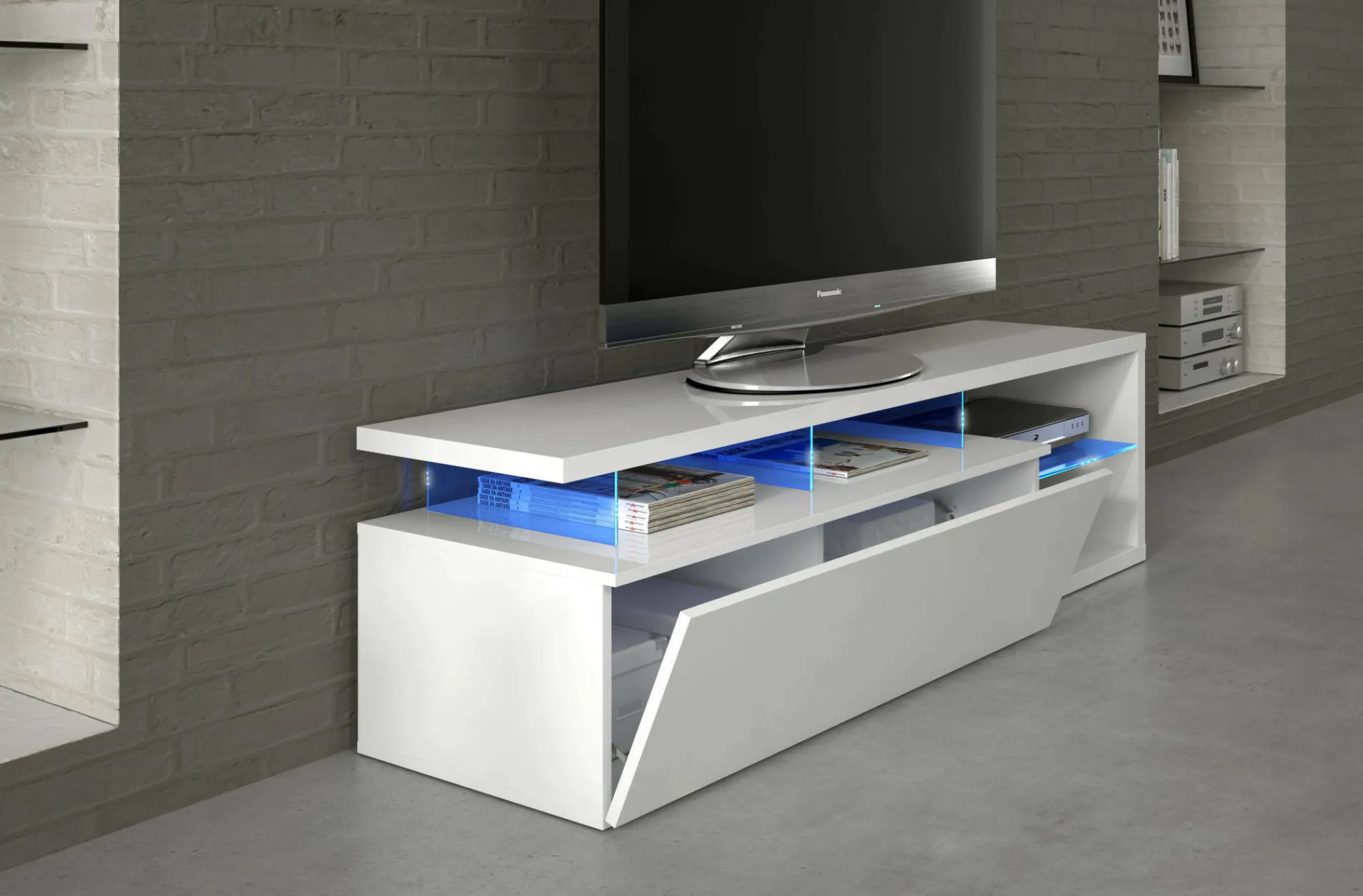 Mobile porta TV Amiuty, 150x41h50 cm,<Dmora Sale