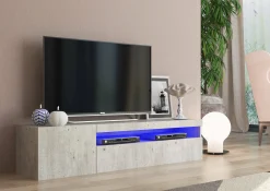 Mobile porta TV Ardy, , con luce LED<Dmora Best