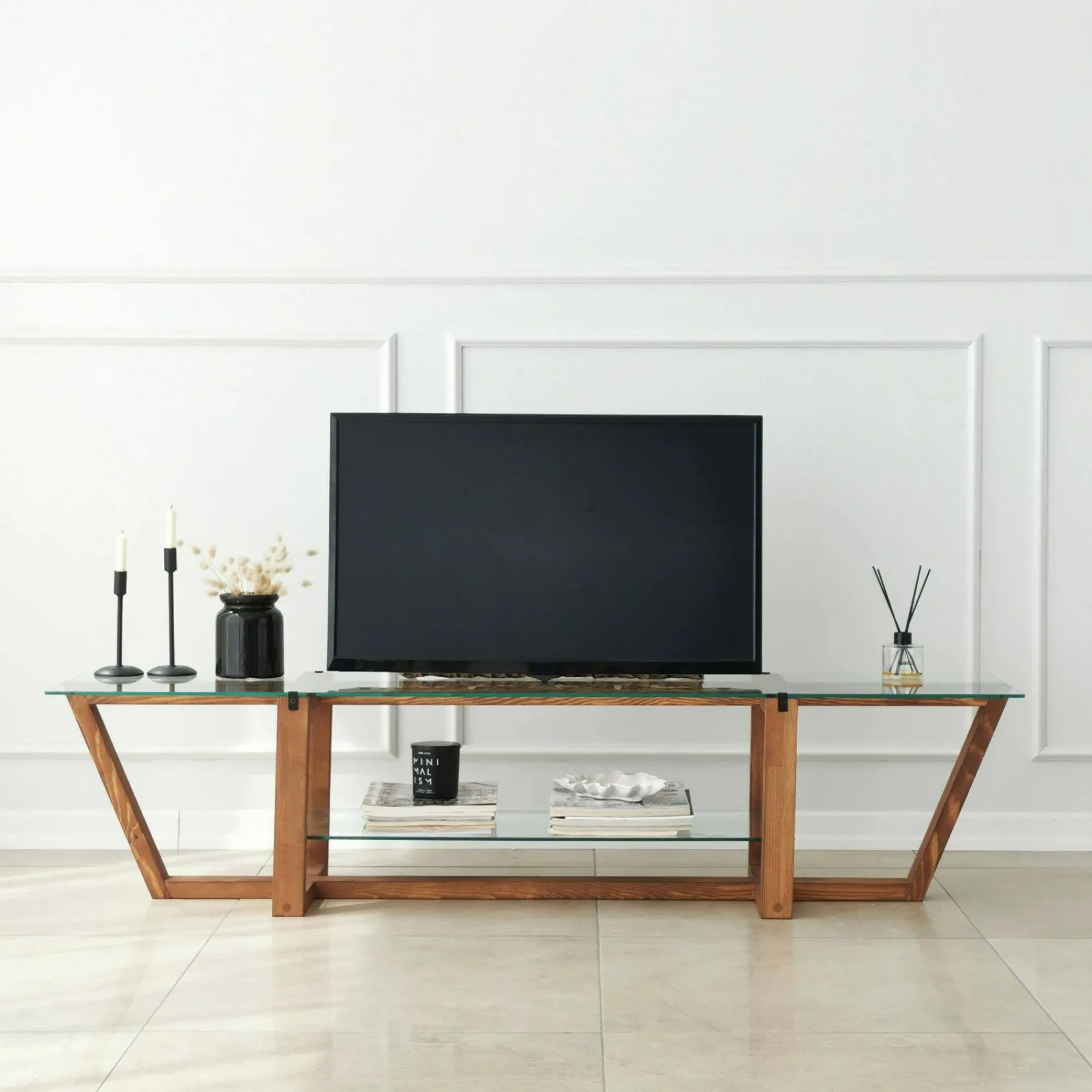 Mobile porta TV Arienzo, 158x35h35 cm,<Dmora Online