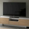 Mobile porta TV Atina, 170x42h48 cm, Bianco e Rovere<Dmora Fashion