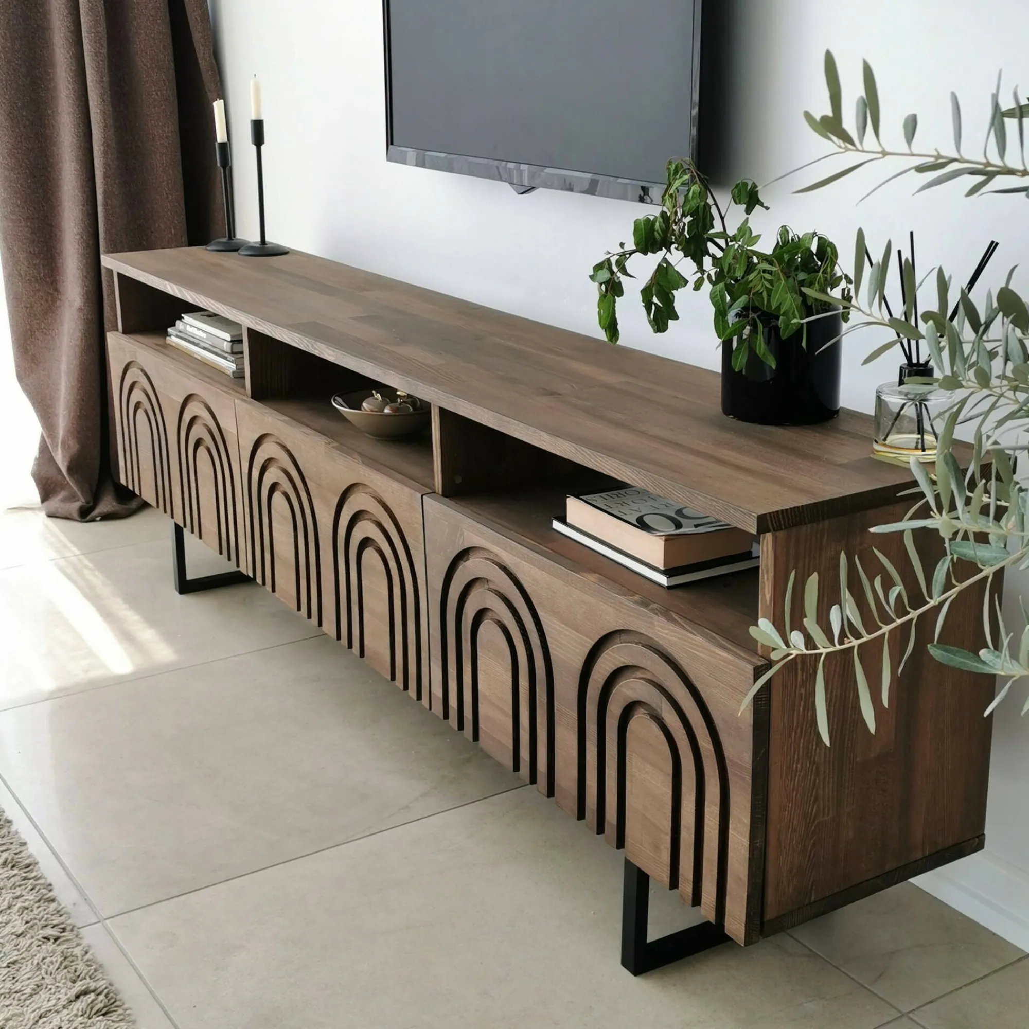 Mobile porta TV Barbania, 170x30h40 cm,<Dmora Store