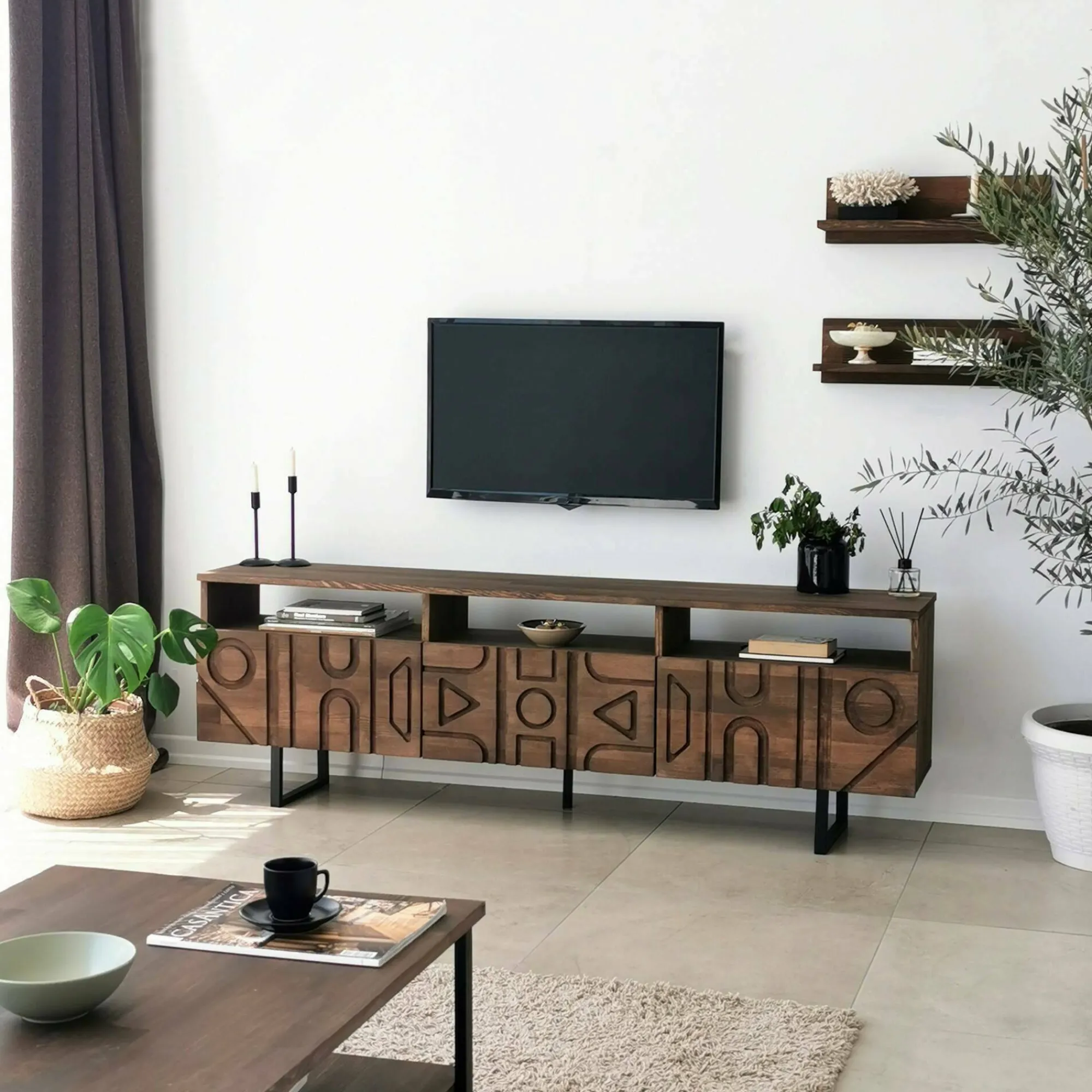 Mobile porta TV Barete, 170x30h40 cm,<Dmora New