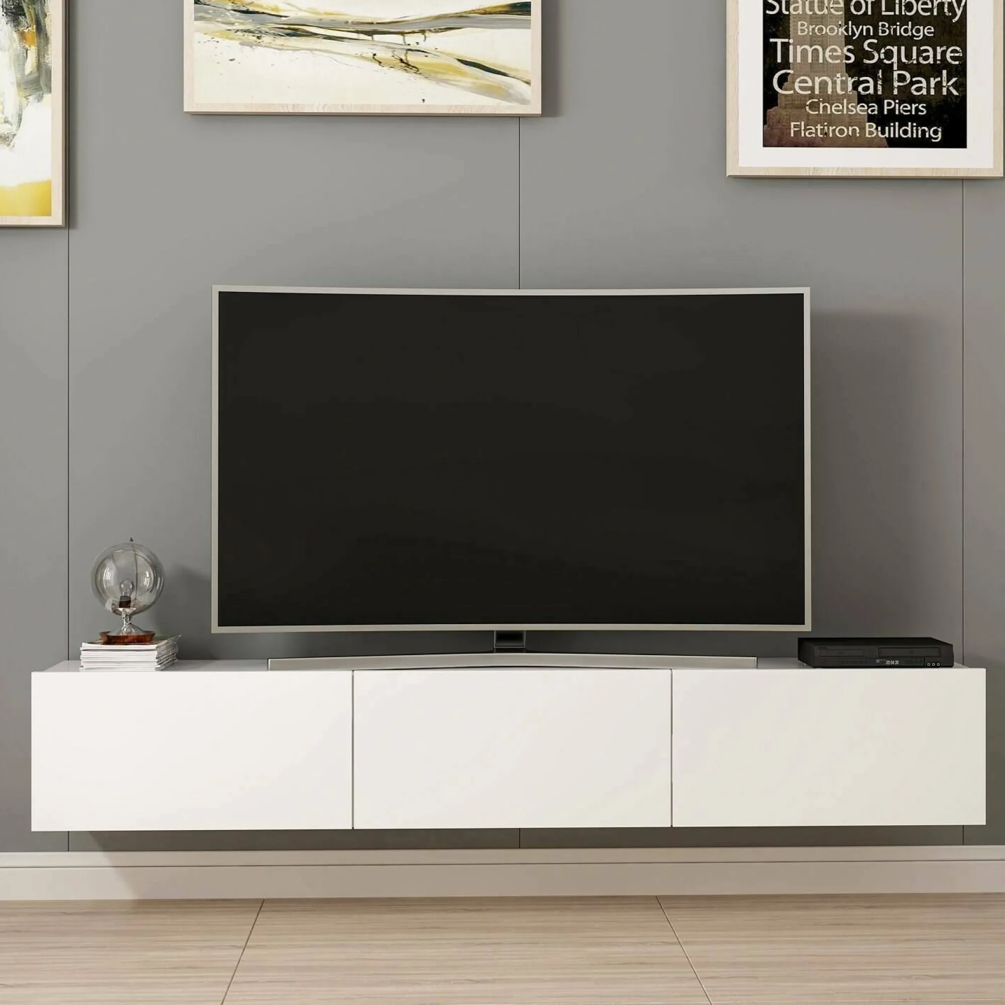 Mobile porta TV Barzago, 180x32 h30 cm,<Dmora Flash Sale