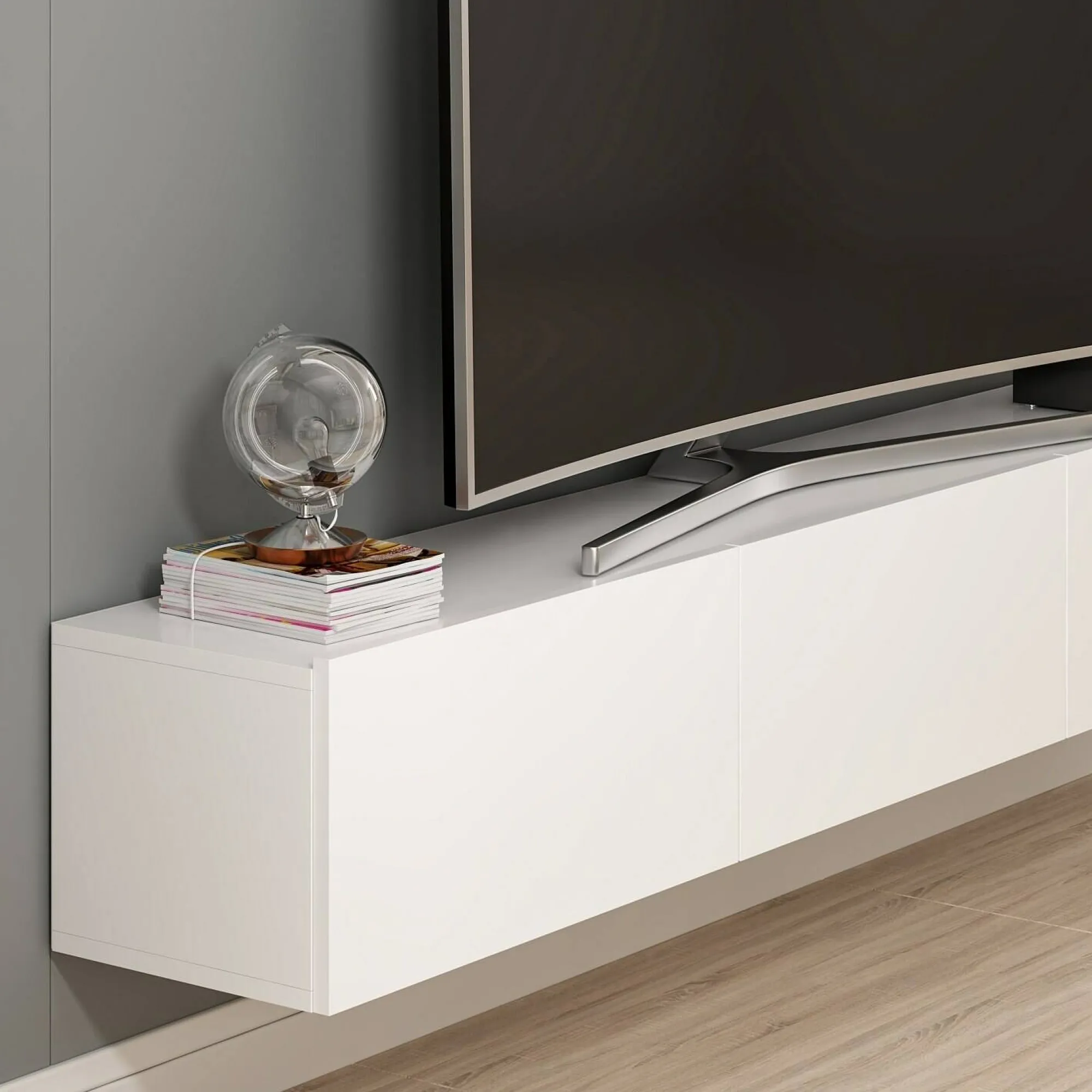 Mobile porta TV Barzago, 180x32 h30 cm,<Dmora Flash Sale