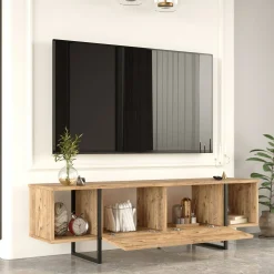 Mobile porta TV Barzana, 160x40 h48 cm,<Dmora Discount