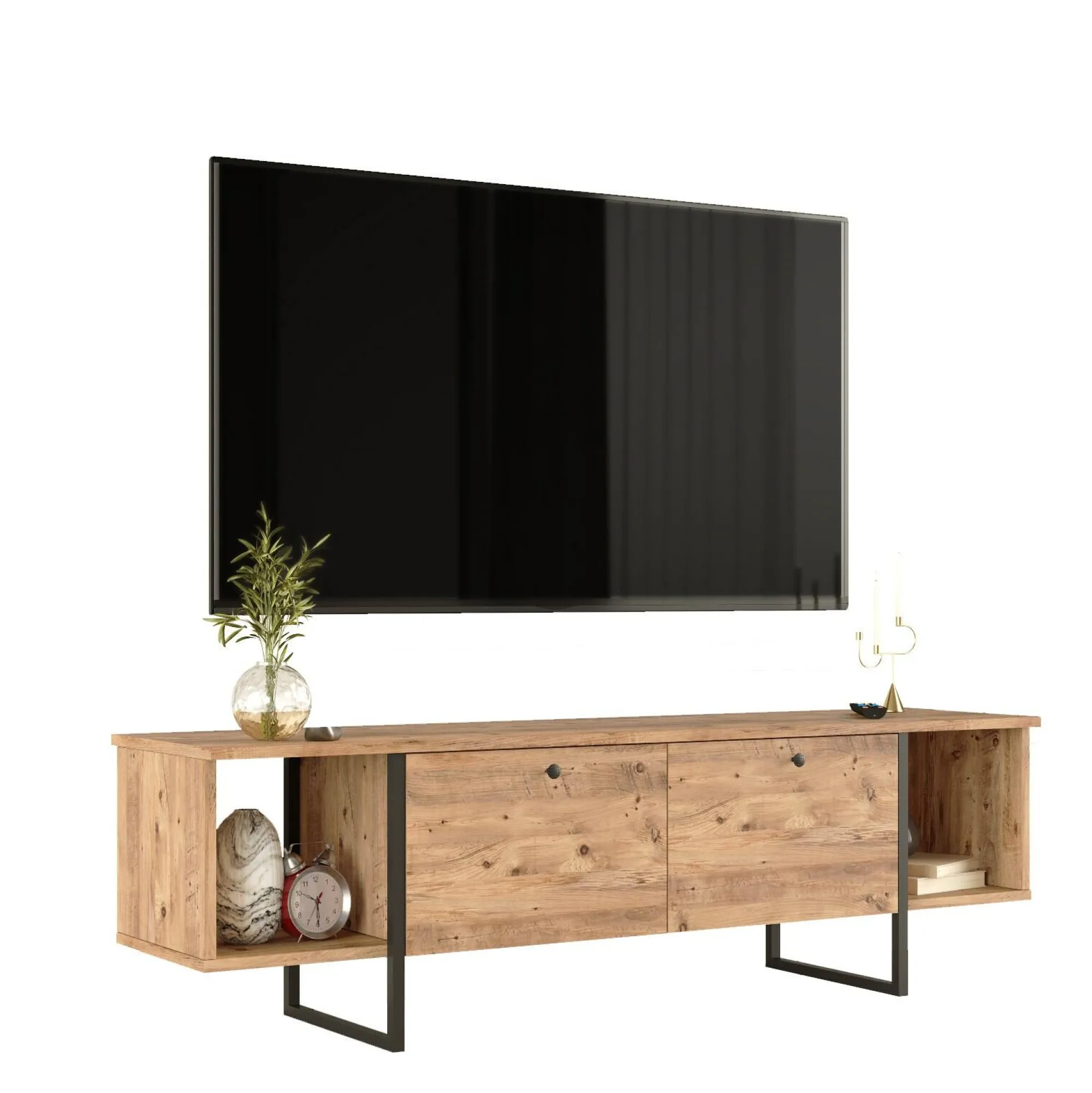Mobile porta TV Barzana, 160x40 h48 cm,<Dmora Discount
