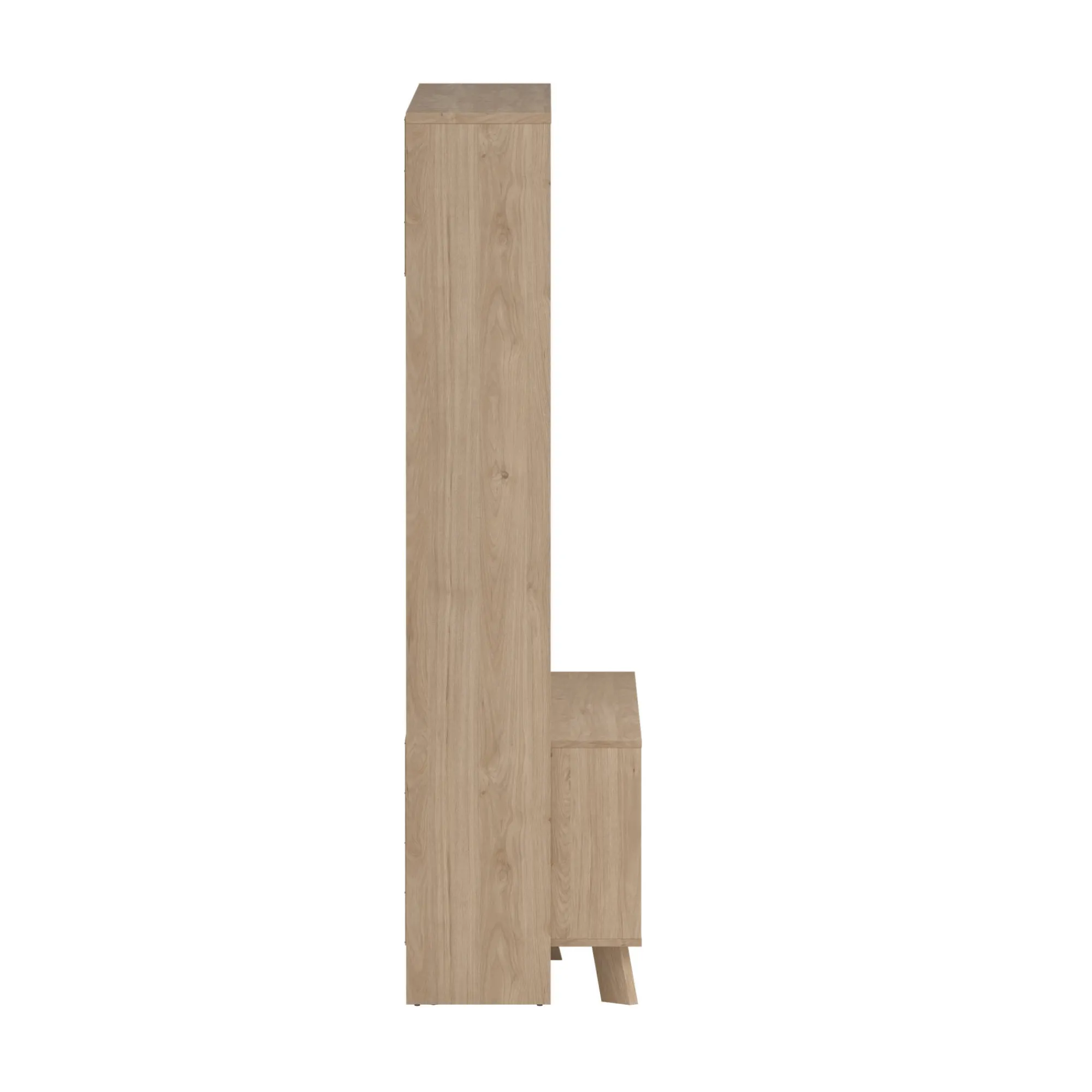 Mobile porta TV Calabria, 48x209 h183 cm, Rovere e Bianco<Dmora Fashion