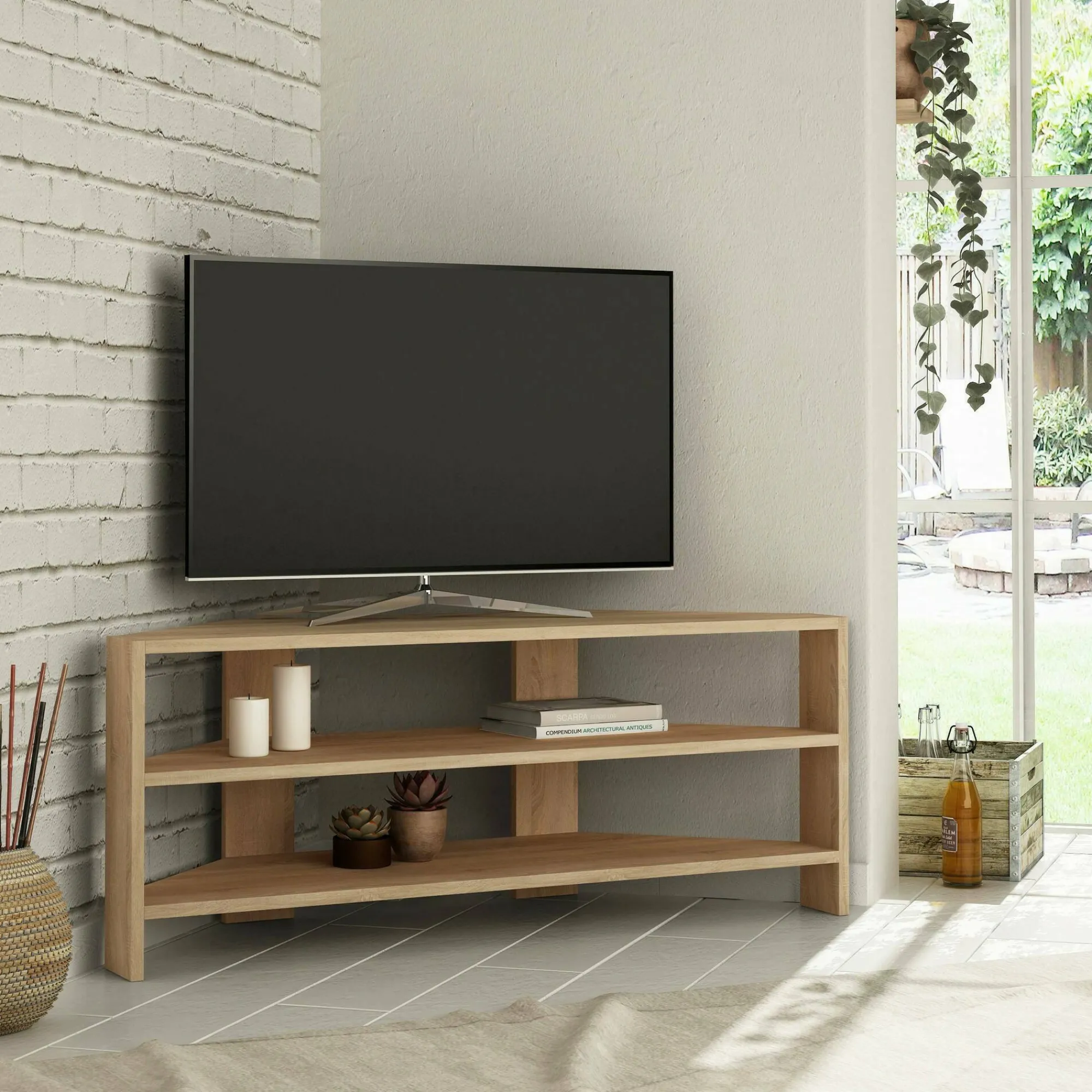 Mobile porta TV Centauro, 114x36h45 cm,<Dmora Cheap