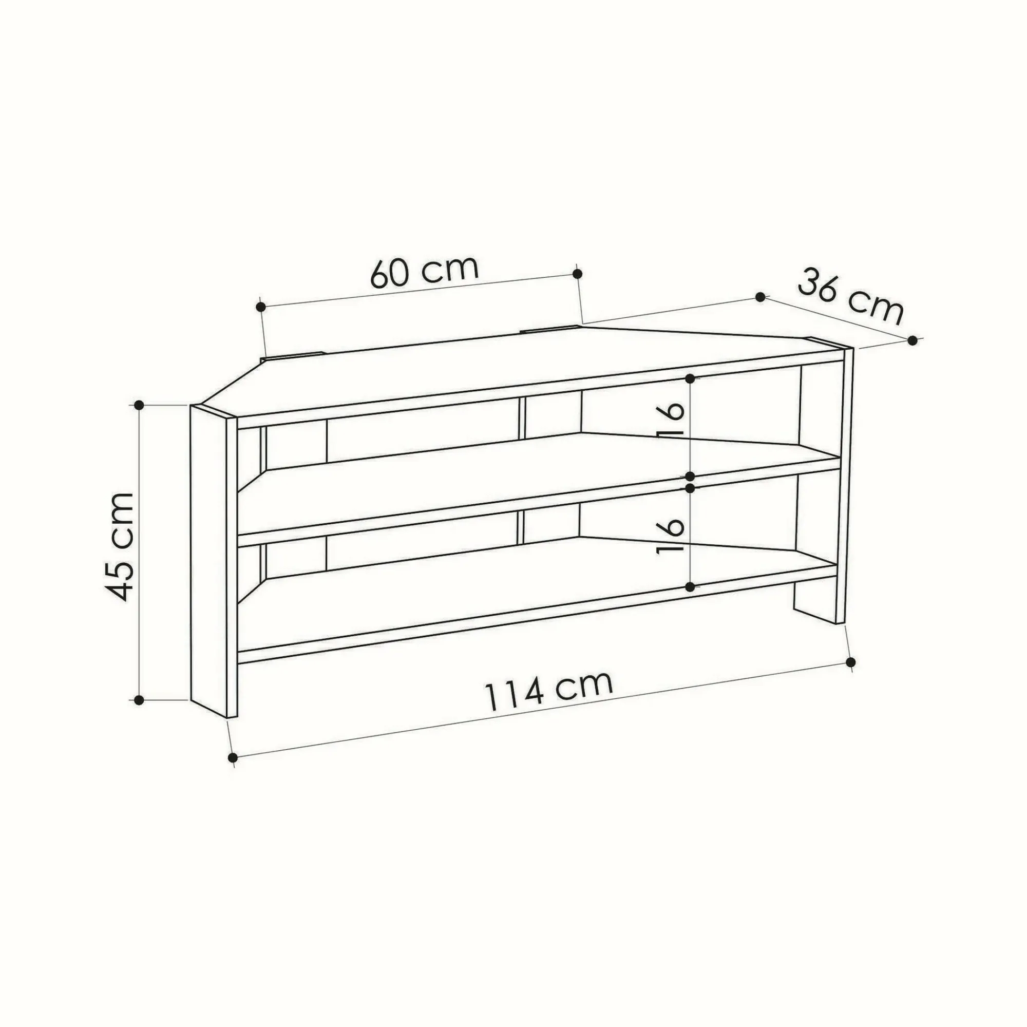 Mobile porta TV Centauro, 114x36h45 cm,<Dmora Cheap