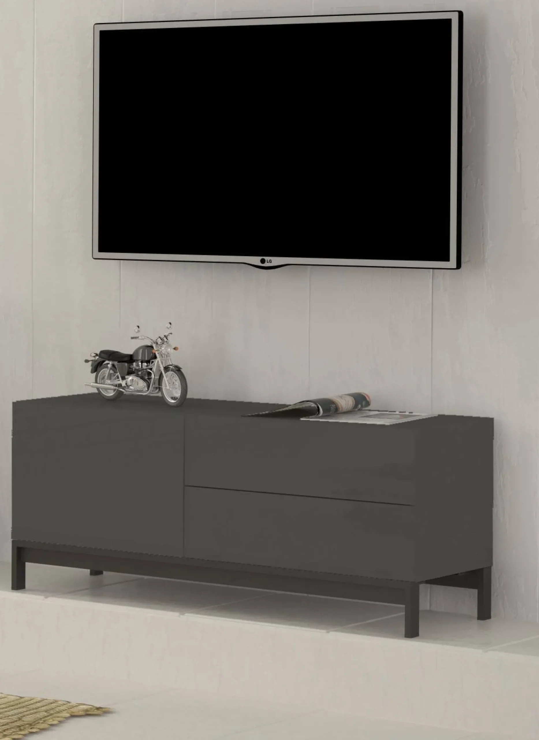 Mobile porta TV Daabr, cm 110x40h47,<Dmora Clearance