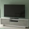 Mobile porta TV Darrighin, 170x42h48 cm, Bianco e Cemento<Dmora Sale
