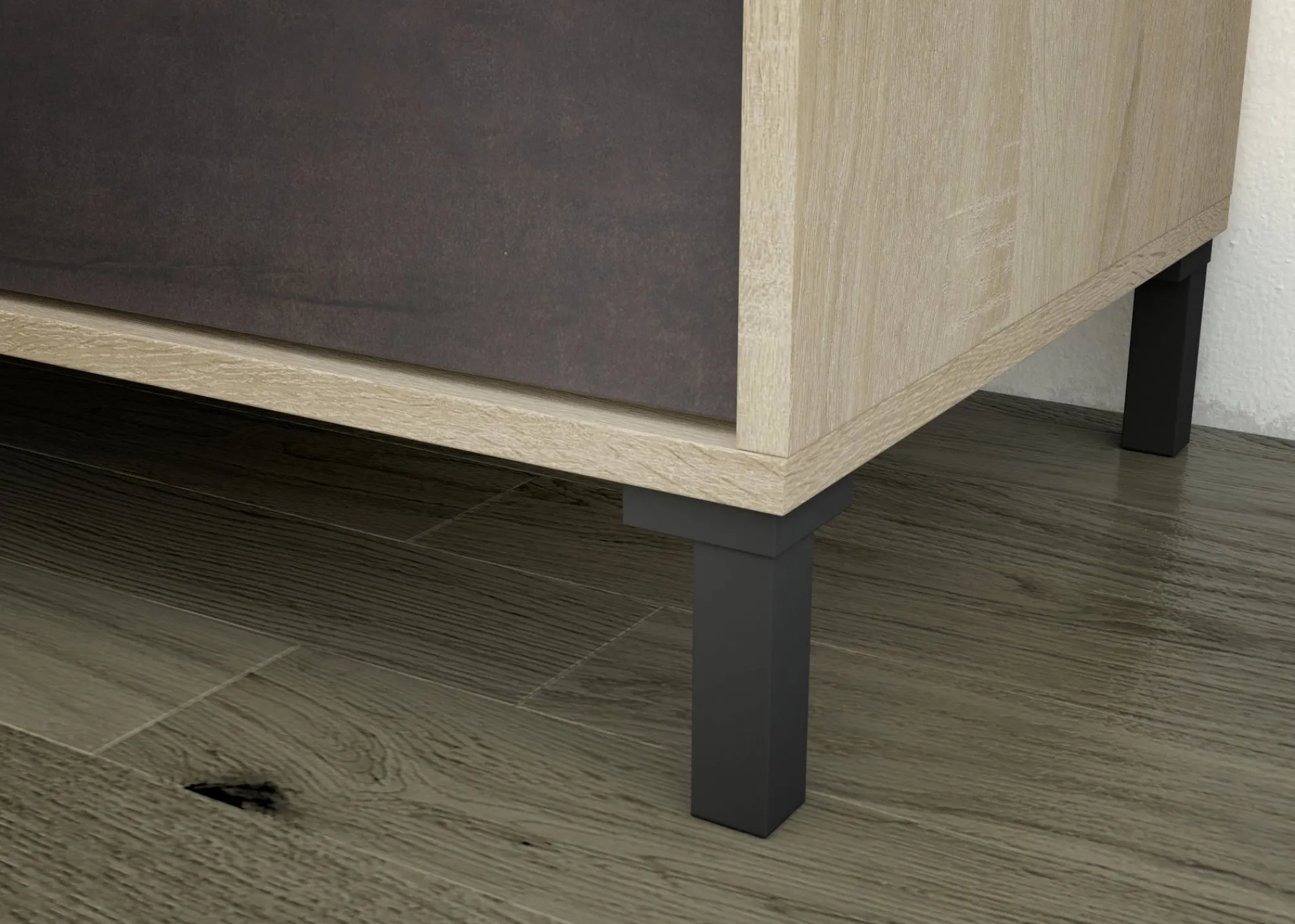 Mobile porta TV Dayha, 130x41h47 cm, Rovere e Antracite<Dmora Best Sale