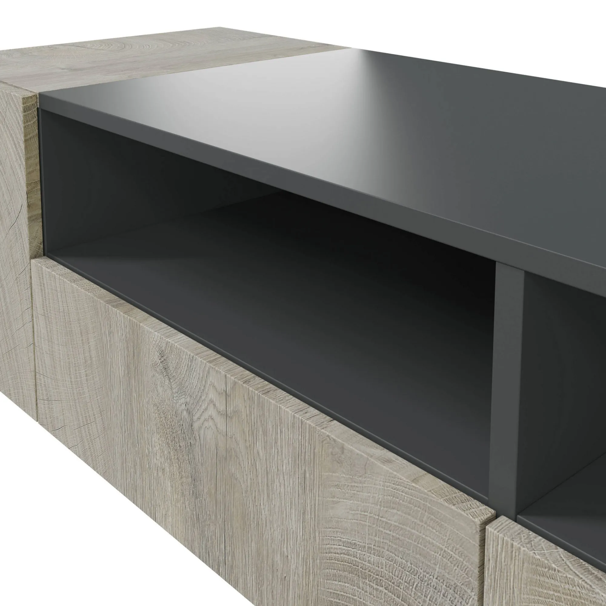 Mobile porta TV Dmolino, 138x42h36 cm,<Dmora New