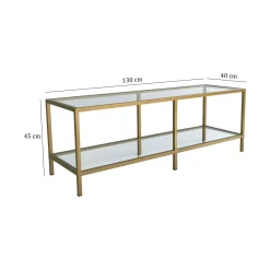 Mobile porta TV Donata, 130x40h45 cm,<Dmora Cheap