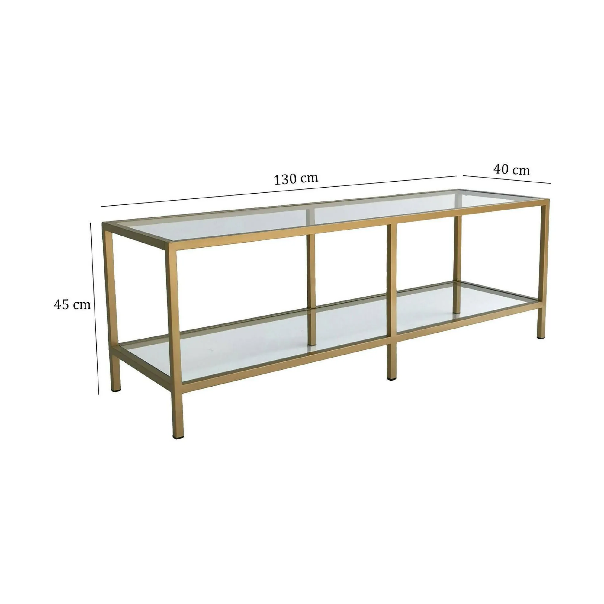 Mobile porta TV Donata, 130x40h45 cm,<Dmora Cheap