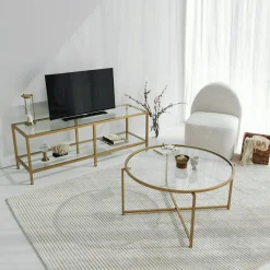 Mobile porta TV Donata, 130x40h45 cm,<Dmora Cheap