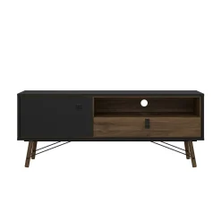 Mobile porta TV Dtomason, 40x150 h60 cm, Nero e Noce<Dmora New