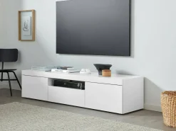 Mobile porta TV Edoarda, 160x40h35 cm, lucido<Dmora Discount