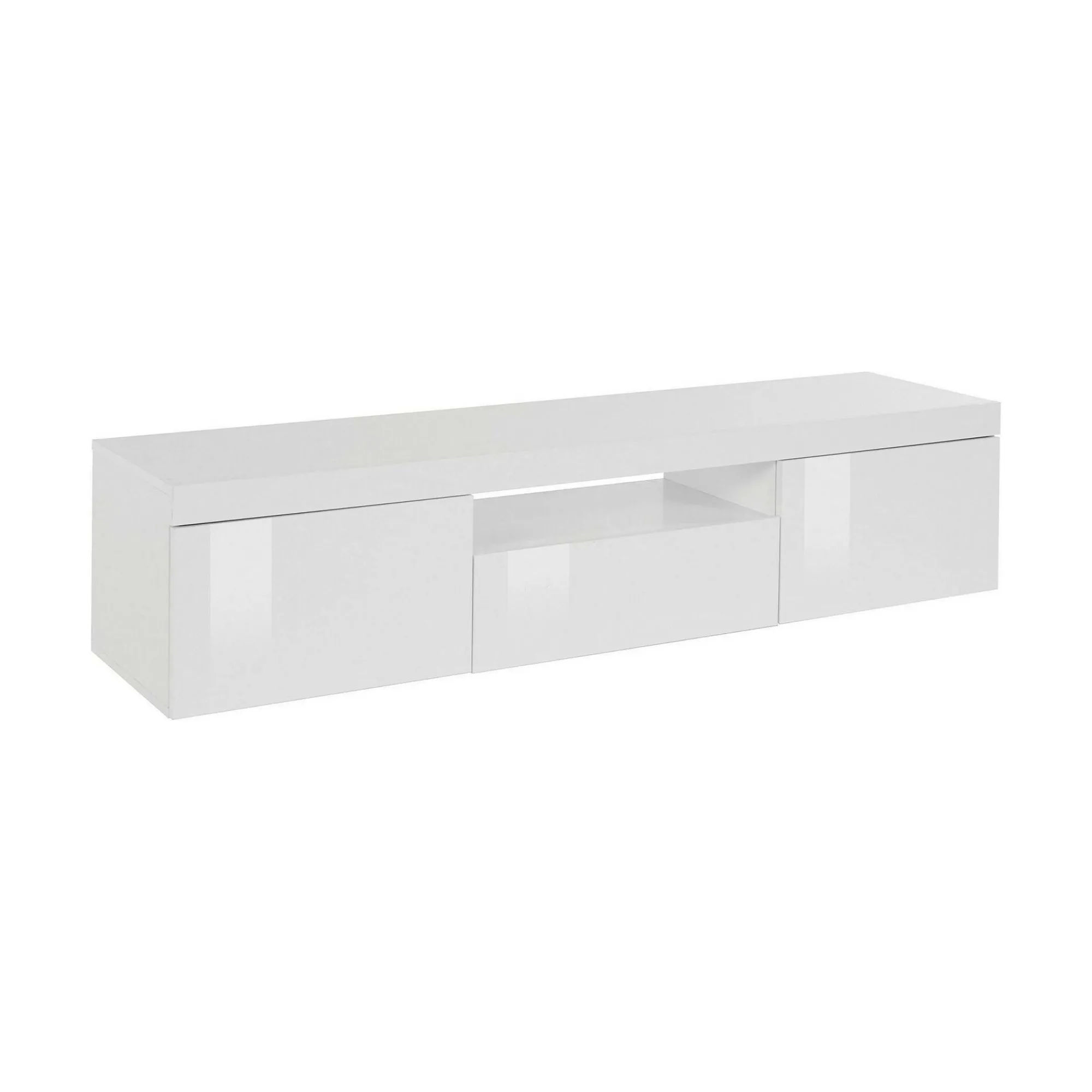 Mobile porta TV Edoarda, 160x40h35 cm, lucido<Dmora Discount
