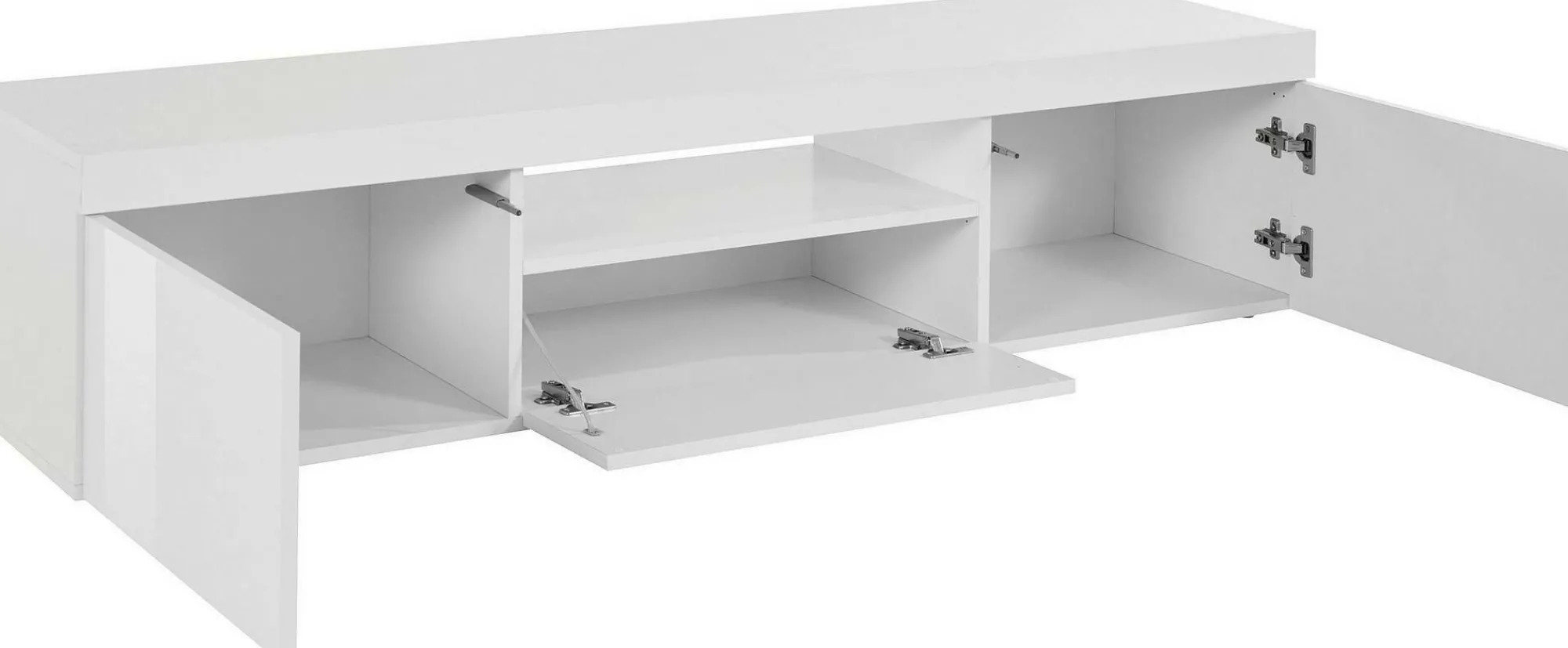 Mobile porta TV Edoarda, 160x40h35 cm, lucido<Dmora Discount
